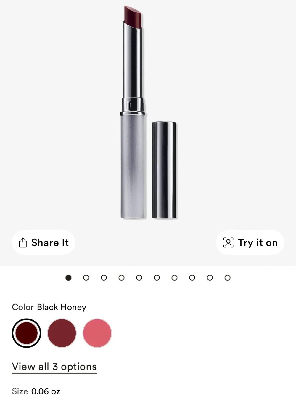 Clinique Almost Lipstick in 06 Black Honey TWO PACK! Brand new! Never opened!